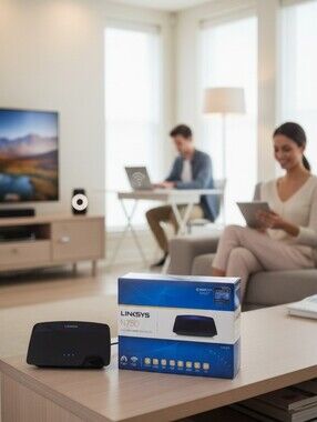 Linksys N750 Dual-Band Smart Wi-Fi Router - Black/Blue